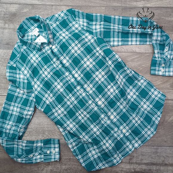 J.Crew Classic Flannel Shirt Size S - Picture 1 of 5